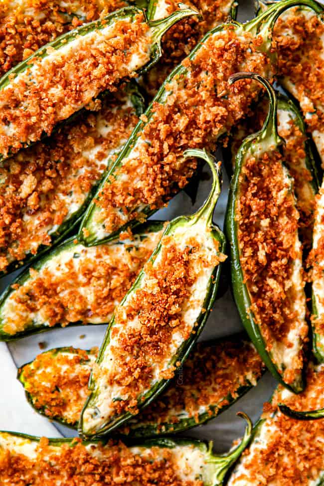 homemade jalapeno poppers coming out of the oven
