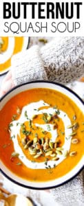 Butternut Squash Soup + VIDEO (TONS of flavor! Healthy, make ahead ...