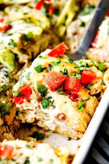 Easy Chicken Enchilada Casserole (Make Ahead & Tips) - Carlsbad Cravings