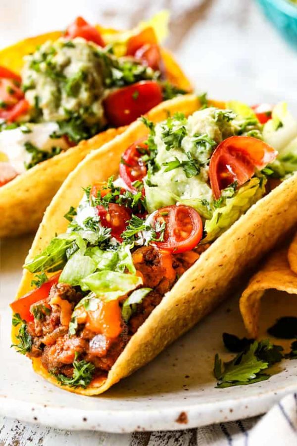 BEST Ground Beef Tacos (variations, make ahead, freezer intructions)