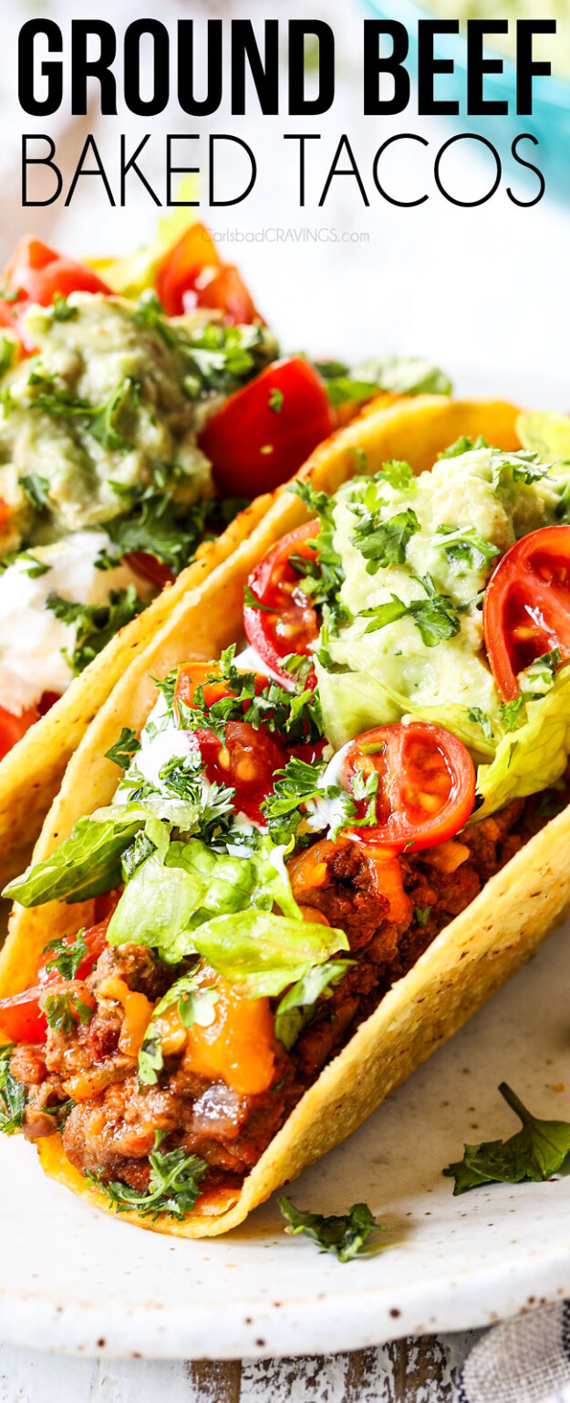 BEST Ground Beef Tacos (variations, make ahead, freezer intructions)