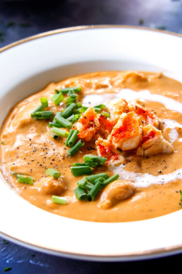 BEST Lobster Bisque (streamlined, make ahead, step by step photos)