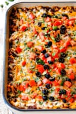 BEST Mexican Lasagna (make ahead, freezer instructions, tips & tricks)