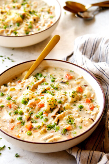 Creamy Chicken and Rice Soup - Carlsbad Cravings