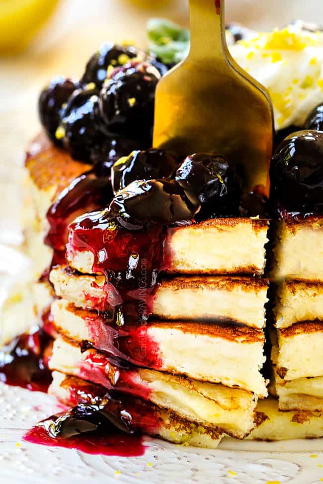 Sheet pan french toast with whipped lemon ricotta and juicy