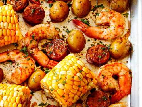 Sheet Pan Shrimp Boil - Damn Delicious