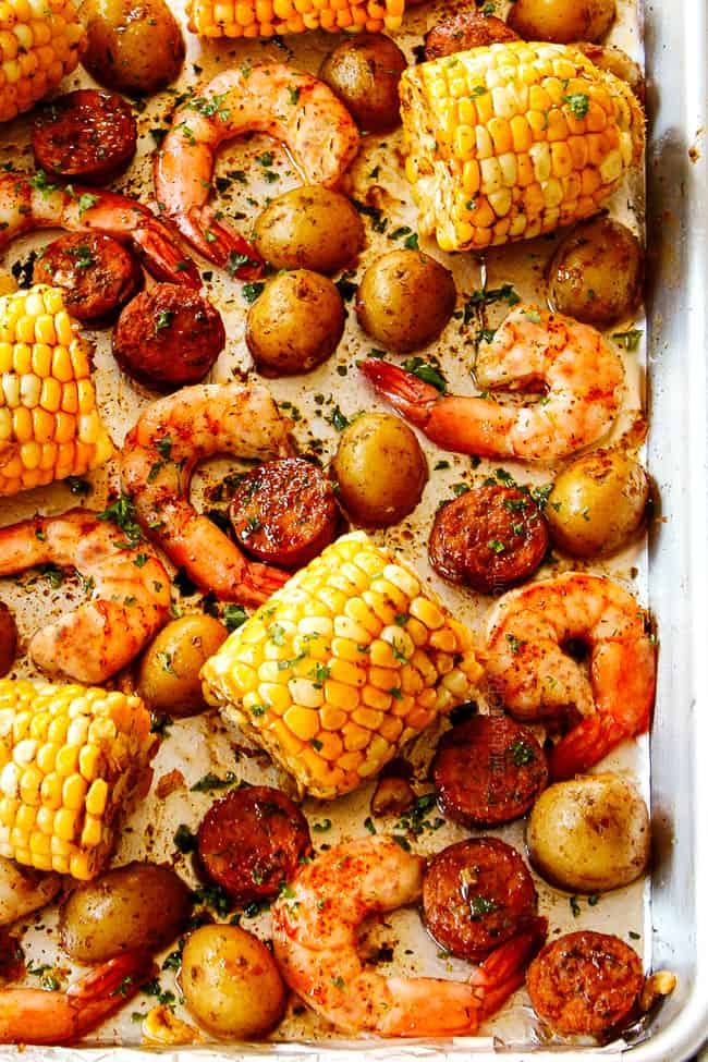 SHEET PAN Shrimp Boil VIDEO Make Ahead Meal Prep Tips Tricks 