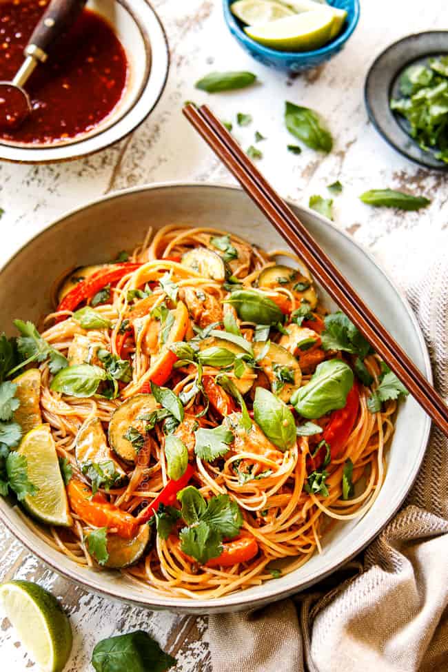 RICE NOODLES in COCONUT CURRY SAUCE (Make ahead, tips tricks)