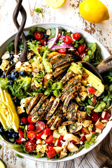 Grilled Lemon Basil Chicken Salad (+ how to make ahead!)