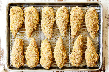 CRIPSY Baked Parmesan Crusted Chicken (make ahead + how to freeze)