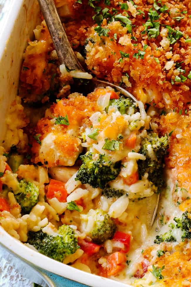 Chicken Broccoli Rice Casserole - Carlsbad Cravings