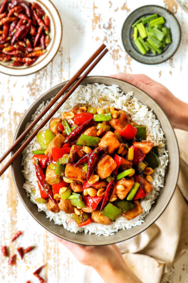 BEST Kung Pao Chicken (How to make with chilies OR chili sauce!)