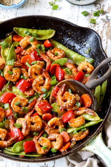 Shrimp Stir Fry with Orange Sweet and Sour Sauce (30 Minutes!)
