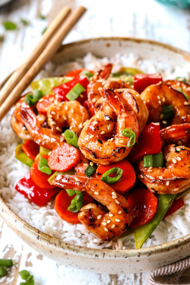 Shrimp Stir Fry with Orange Sweet and Sour Sauce (30 Minutes!)