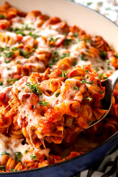 Chicken Parmesan Pasta - Carlsbad Cravings