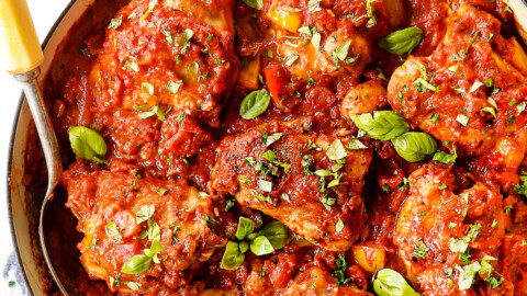 BEST Chicken Cacciatore (How to Make ahead/Freeze + Crockpot)