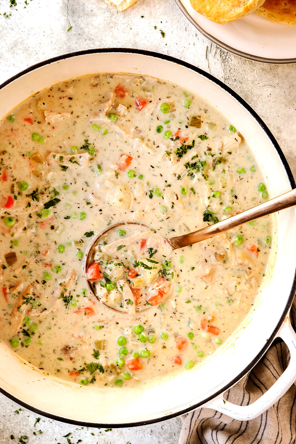 Creamy Chicken and Rice Soup - Carlsbad Cravings