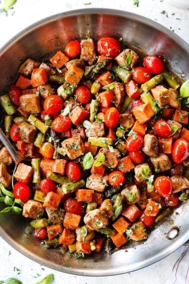 Balsamic Chicken and Veggies (One Skillet, 25 Minutes!)