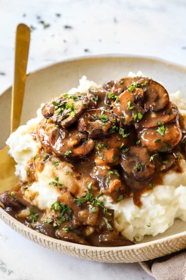 Pork Loin Medallions in Mushroom Gravy - Carlsbad Cravings