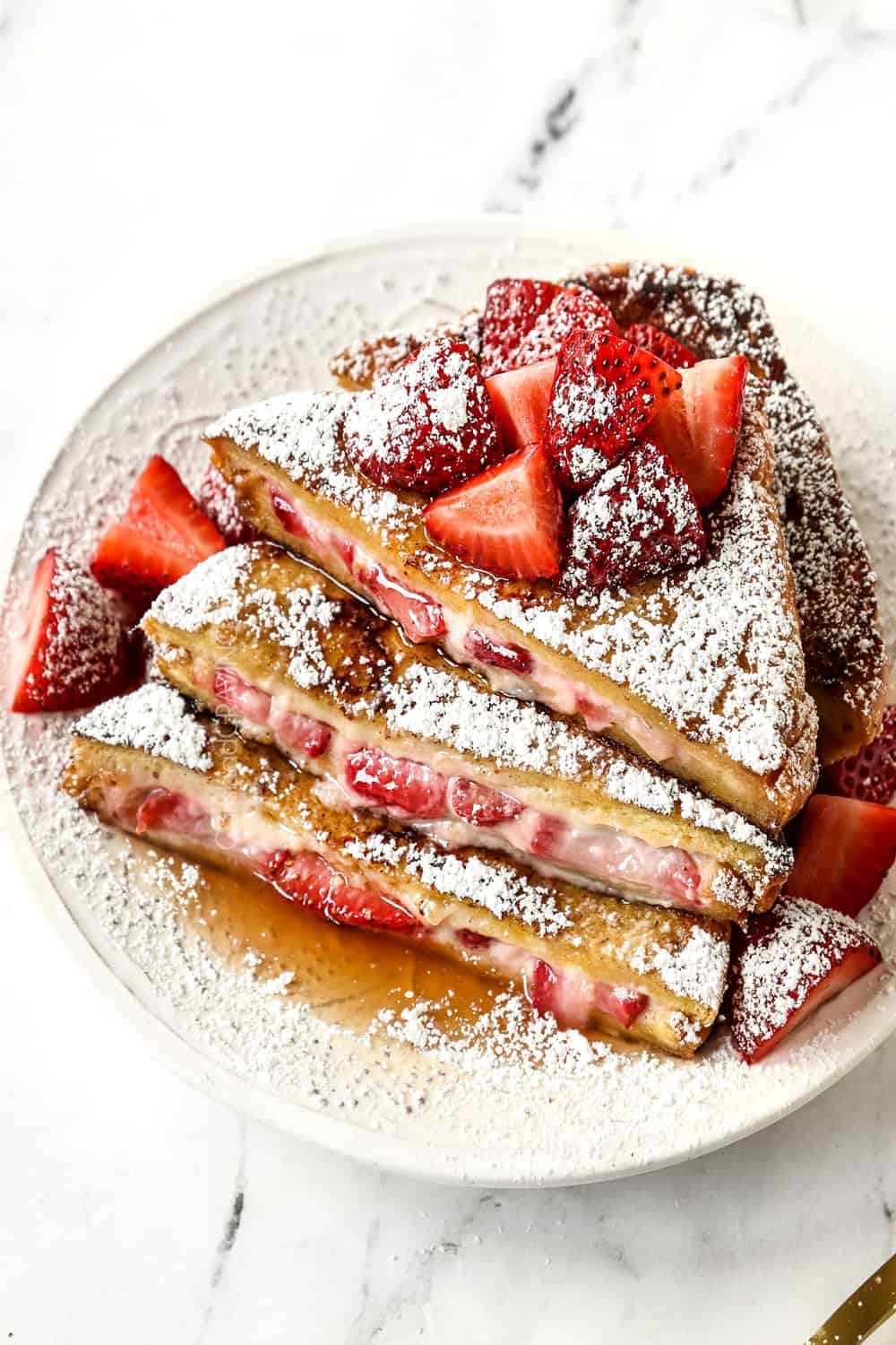 Stuffed French Toast with Strawberries (+Video! How to Freeze, Make Ahead)