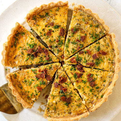 BEST Quiche Lorraine + VIDEO with homemade OR store-bought crust