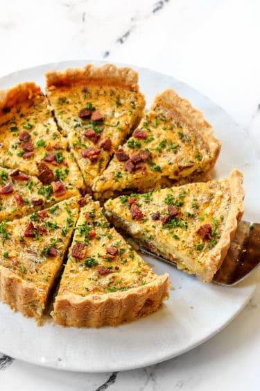 BEST Quiche Lorraine + VIDEO with homemade OR store-bought crust