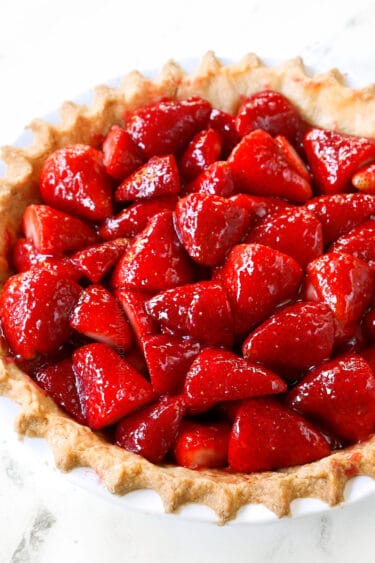 Strawberry Pie with the BEST Glaze! (+VIDEO and Make Ahead!)