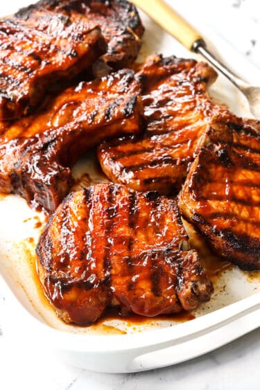 Grilled Pork Chops With Best Spice Rub And Bbq Sauce!