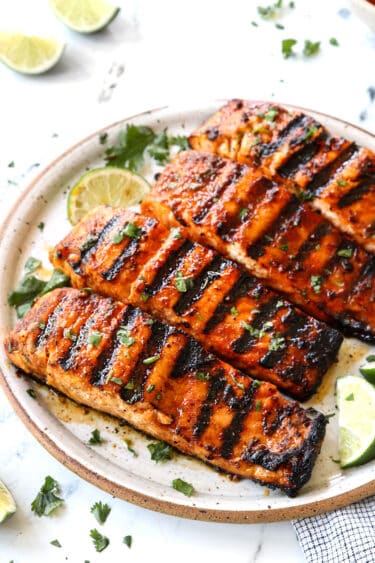 Chili Lime Grilled Salmon with Avocado Corn Salsa (TIPS and TRICKS!)