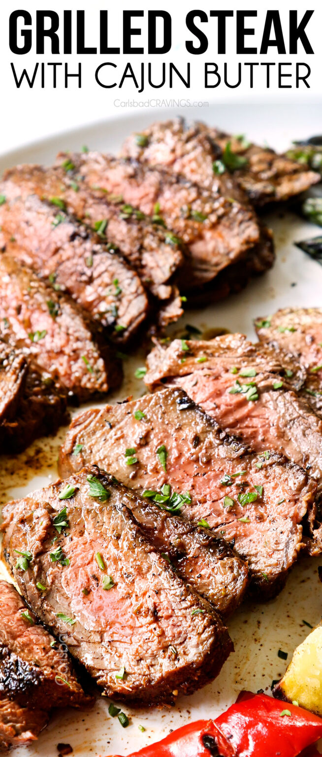 Grilled Sirloin Steak with CAJUN BUTTER (Tips, Tricks for the BEST steak!)