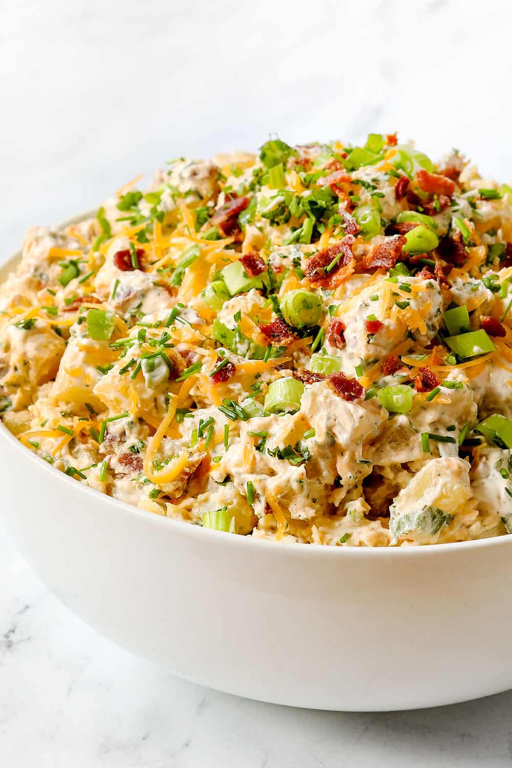 Loaded Potato Salad with Homemade Ranch Dressing