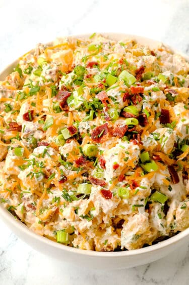 Loaded Potato Salad with Homemade Ranch Dressing