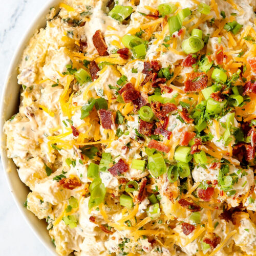 Loaded Potato Salad with Homemade Ranch Dressing