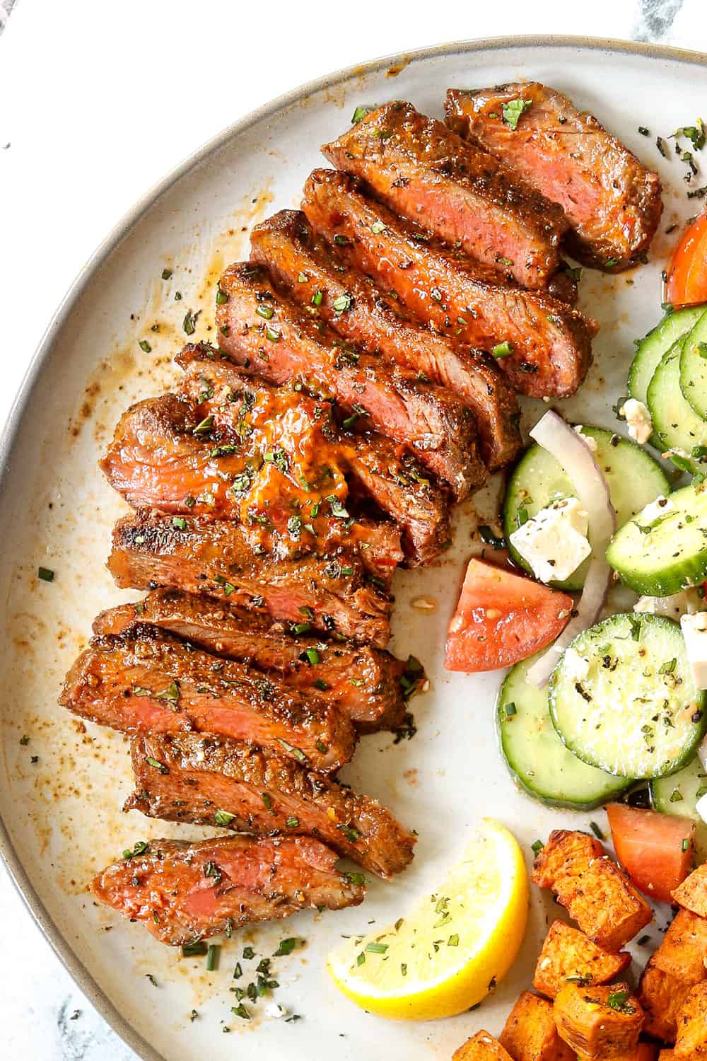New York Strip Steaks (Grilled or Skillet) with HARISSA BUTTER