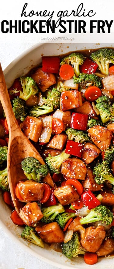 Honey Garlic Chicken Stir Fry With The Best Sauce 6424