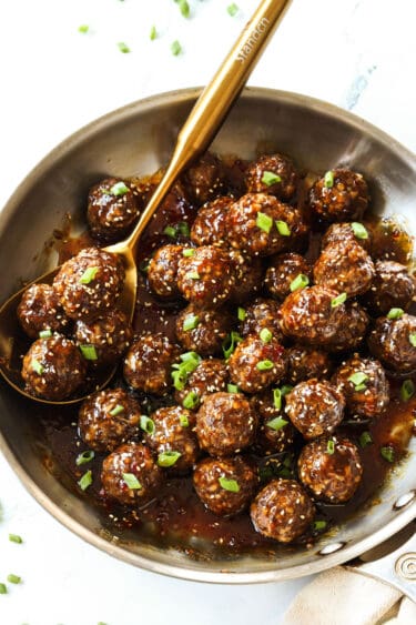 Teriyaki Meatballs with the BEST Teriyaki Sauce! - Carlsbad Cravings