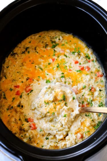 Crockpot Chicken and Rice + Video (Without any condensed soup!)