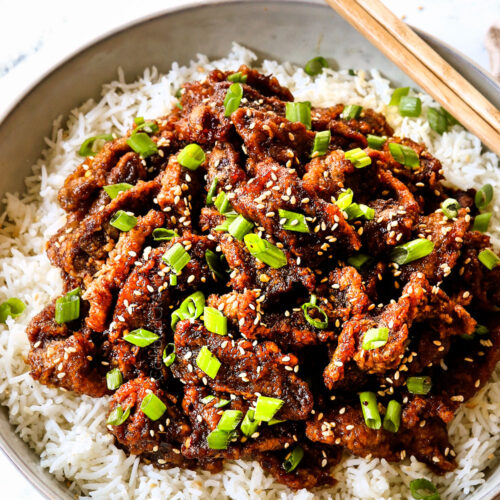 BEST Crispy Ginger Beef! + Video and Make Ahead