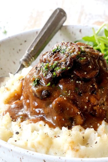 Homemade Salisbury Steak Recipe - Carlsbad Cravings