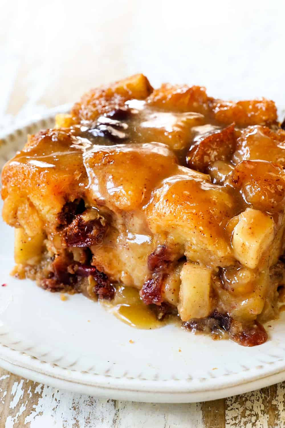 Apple Bread Pudding + Video (Make Ahead Instructions)