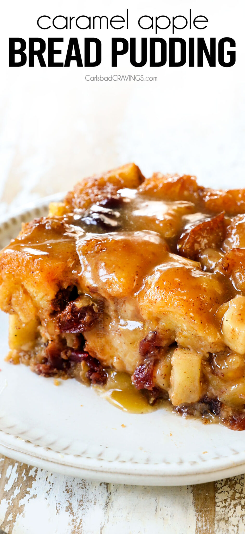 Apple Bread Pudding + Video (Make Ahead Instructions) - Carlsbad Cravings