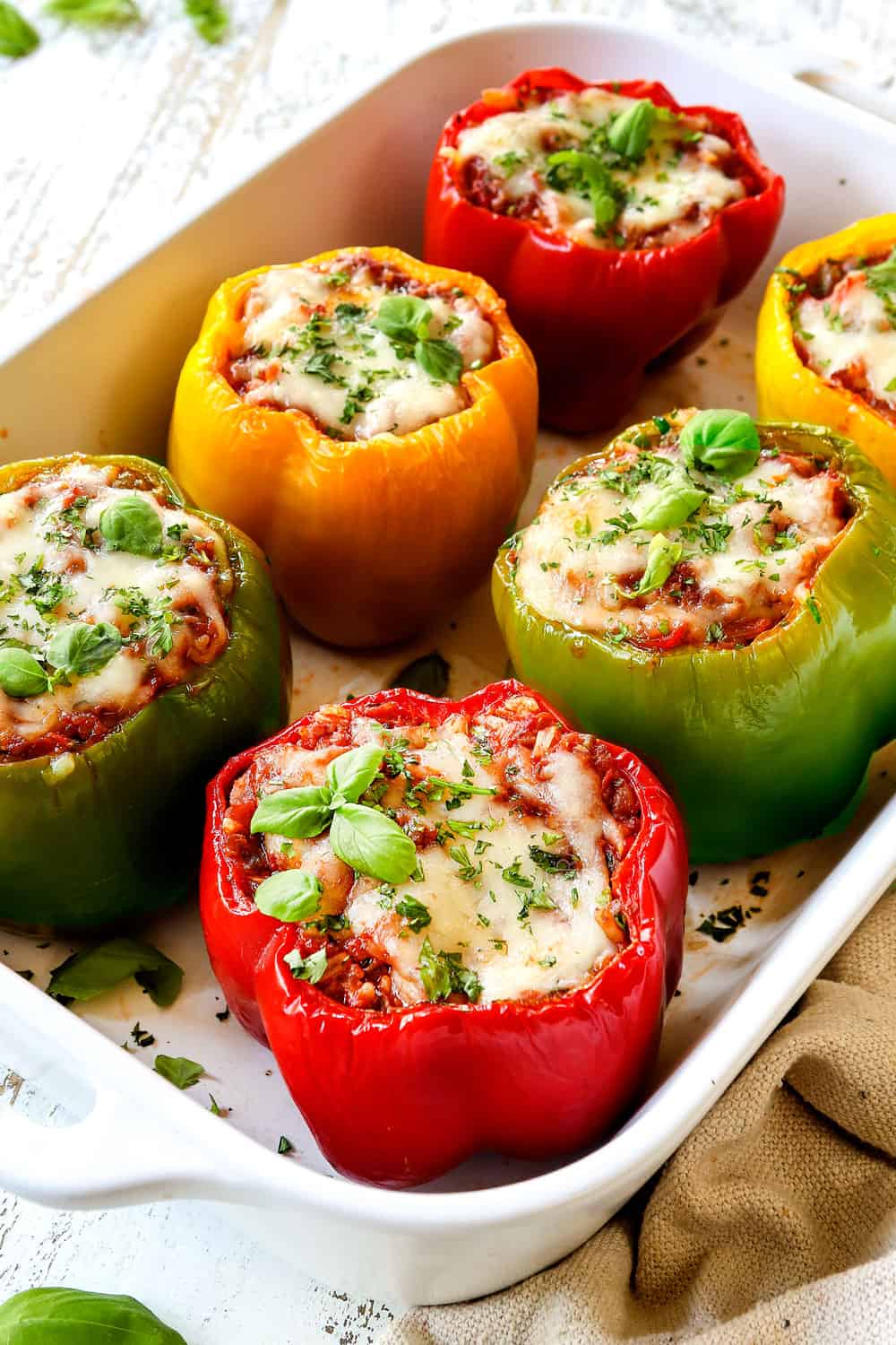 Hot Italian Sausage Stuffed Peppers -Ground Sausage Recipes