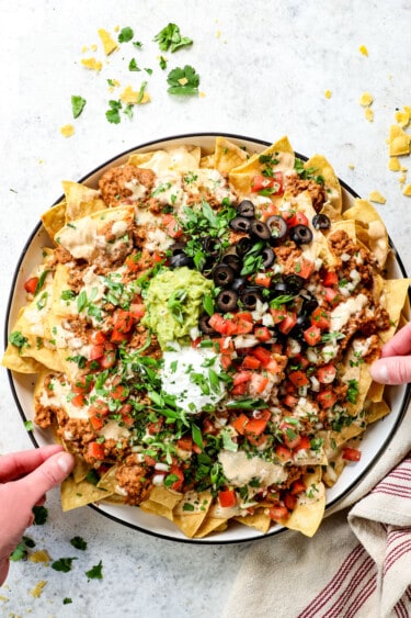 Loaded Ground Beef Nachos - Carlsbad Cravings