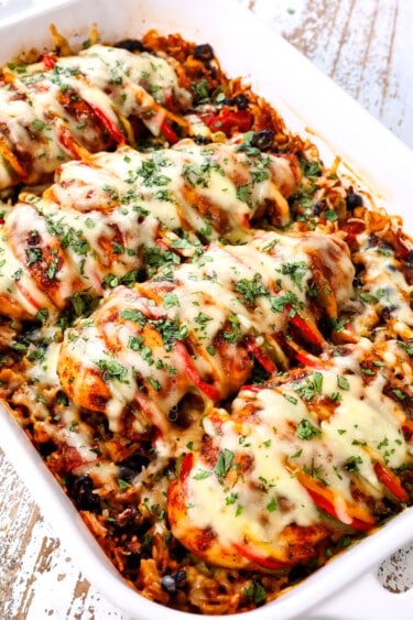 Hasselback Fajita Chicken - Carlsbad Cravings