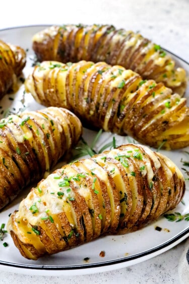 Hasselback Potato Recipe - Carlsbad Cravings