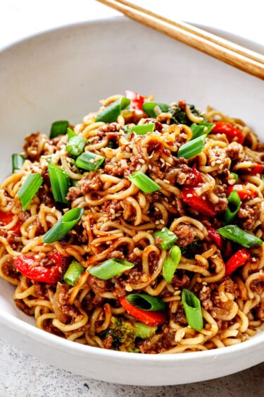 Quick and Easy Ramen Noodle Stir Fry + VIDEO - Carlsbad Cravings