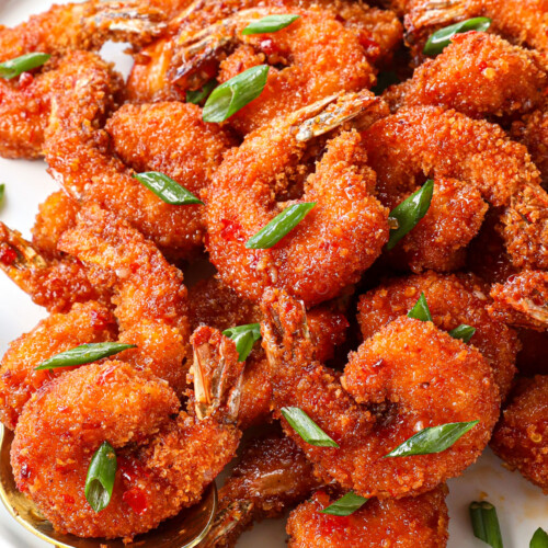 Crispy Sesame Popcorn Shrimp - I Wash You Dry