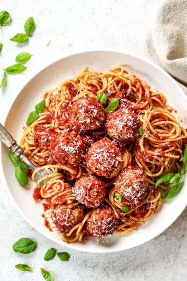 Italian Turkey Meatballs with the BEST SAUCE! + VIDEO (Meal Prep)