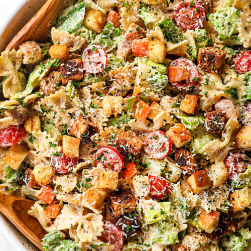 Chicken Caesar Pasta Salad 