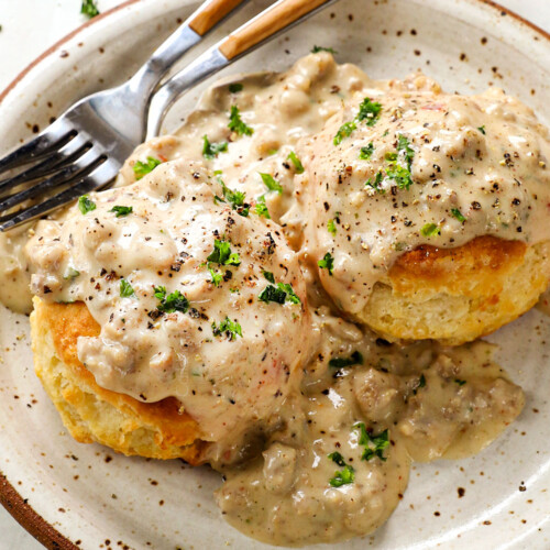 Homemade Sausage Biscuits and Gravy Carlsbad Cravings